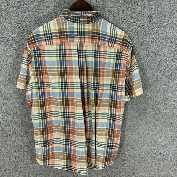 Eddie Bauer Shirt Men XL Plaid‎ Cotton Classic Fit Gorpcore Normcore Casual - Picture 6 of 6